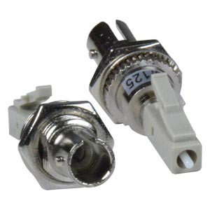 NTI fiber-ad-sm-stflcm ST Female to LC Male Simplex Multimode Fiber Optic Adapter