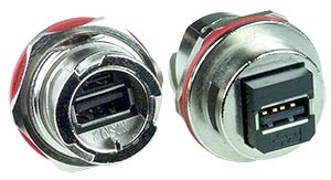 NTI usb2-af-wtp-qrjck-shldm USB Quick Release Waterproof Case Side Metal Shielded Connector