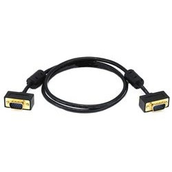 NTI vext-thn-gf-35-mm Thin VGA Cable with Gold Connectors + Ferrites, Male to Male, 35 feet