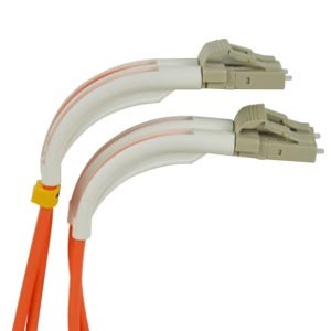 NTI fiber-ra-d-lclc-62-15m LC-LC Duplex Multimode Right Angle Fiber Optic Cable, 62.5-Micron, 15 meters
