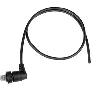 NTI cat5e-wtp-wu20ra-2m-shld CAT5e Waterproof Shielded Right Angle Cable with Attached Cable Shield and 15/16 - 20 UNEF Threading, 2 meters