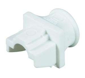 NTI cvr-rj45jck100 RJ45 Female Jack Cover, White, 100-Pack