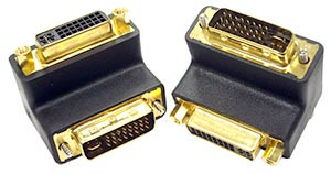 NTI dvii-mf-u DVI Up Angled Gender Changer, Male to Female