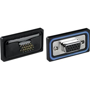 NTI 15hdf-wtp-cs-pcb Waterproof Panel Mount High Density D-Sub HD15 Female PCB Connector