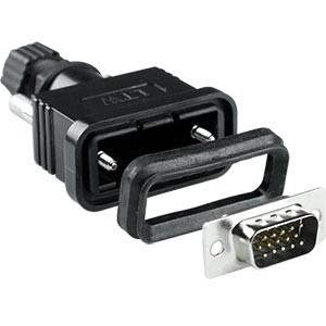 NTI 15hdm-wtp-sldrhd Waterproof High Density D-Sub HD15 Male Backshell Kit