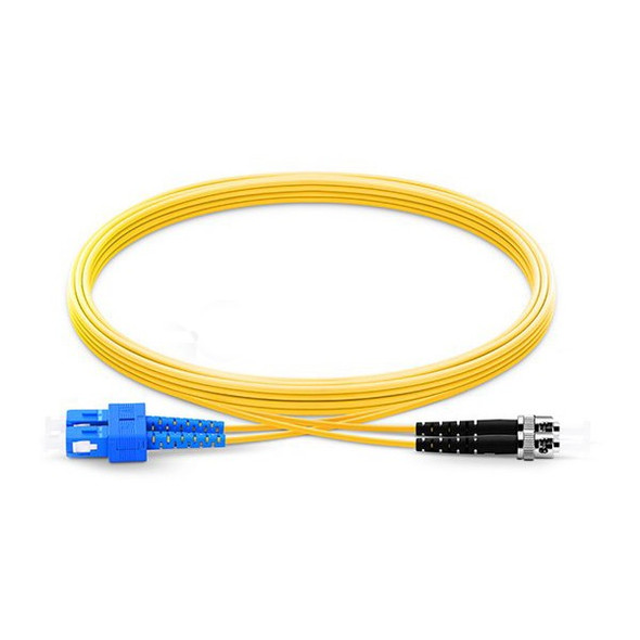 NTI fiber-d-stsc-9-7m Duplex ST-SC Singlemode Fiber Optic Cable, 9-Micron, 7 meters
