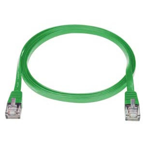 NTI cat5e-sf-50-green CAT5e Super Flat Stranded Unshielded Cable, Green, 50 feet