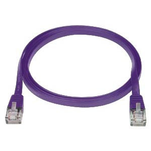 NTI cat5e-sf-50-purple CAT5e Super Flat Stranded Unshielded Cable, Purple, 50 feet
