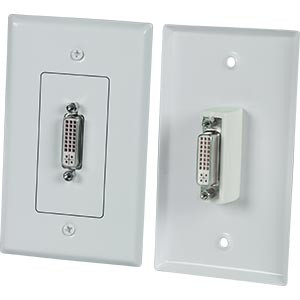 NTI wp-dvii DVI-I Wall Plate, White
