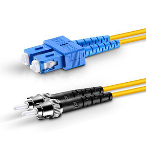 NTI fiber-d-stsc-9-1m Duplex ST-SC Singlemode Fiber Optic Cable, 9-Micron, 1 meter
