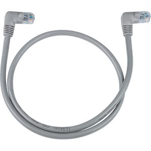 NTI cat5e-ra-14-gray CAT5e Right Angle Cable, Gray, 14 feet