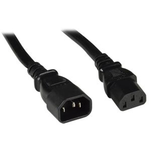 NTI pwr-crd16-c14c13-6 IEC 320 C14 to IEC 320 C13 Power Extension Cord, 16 AWG, 6 feet