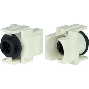 NTI ky-tos-i-ff TOSLINK Keystone Insert Coupler, Female to Female, Ivory