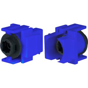 NTI ky-tos-l-ff TOSLINK Keystone Insert Coupler, Female to Female, Blue