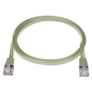 NTI cat5e-sf-10-gray CAT5e Super Flat Stranded Unshielded Cable, Gray, 10 feet