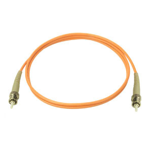 NTI fiber-s-stst-50-5m Simplex ST Multimode Fiber Optic Cable, 50-Micron, 5 meters