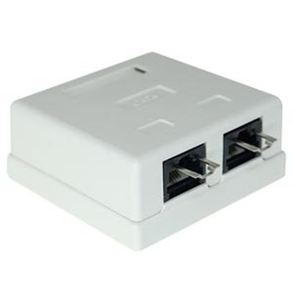 NTI box-sm6-wl-2l CAT6 Surface Mount Box with Lock