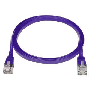 NTI cat5e-sf-25-purple CAT5e Super Flat Stranded Unshielded Cable, Purple, 25 feet