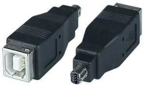 NTI usbbf-usbm8-n USB 2.0 Type B Female to Mini 8-pin Male Gender Changer for Nikon Camera