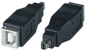 NTI usbbf-usbm8-o USB 2.0 Type B Female to Mini 8-pin Male Gender Changer for Olympus Camera