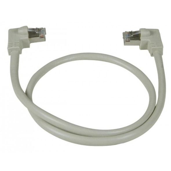 NTI cat6-rlav2-6-gray-shld CAT6 Right Angle to Left Angle Shielded Patch Cords, 60?C, 6ft