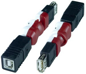 NTI usbaf-usbbf-f USB 2.0 Type A Female to Type B Female Flexible Gender Changer