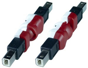 NTI usbbm-usbbm-f USB 2.0 Type B Flexible Gender Changer, Male to Male