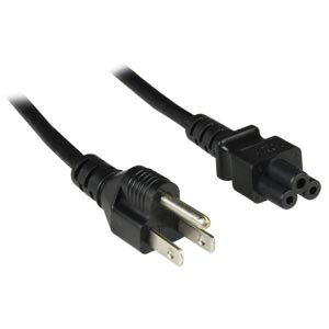NTI pwr-crd18-515pc5-6 NEMA 5-15P to IEC 320 C5 Power Cord, 18 AWG, 6 feet