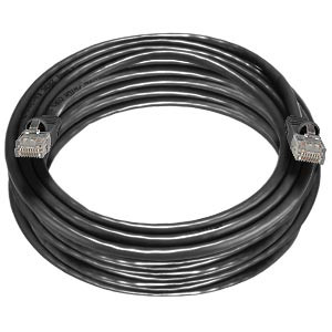 NTI cat6-25-black CAT6 Stranded Unshielded Cable, Black, 25 feet