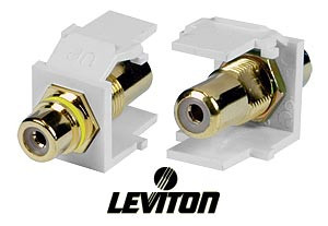 NTI ky-rca-y-ff-l Leviton Yellow RCA Keystone Insert