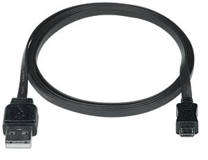 NTI usb2-sf-amb-10-mm USB 2.0 Super Flat Type A to Type micro-B Cable, Male to Male, 10 feet