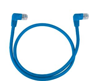 NTI cat5e-ra-6-blue CAT5e Right Angle Cable, Blue, 6 feet