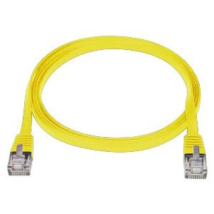 NTI cat5e-sf-14-yellow CAT5e Super Flat Stranded Unshielded Cable, Yellow, 14 feet