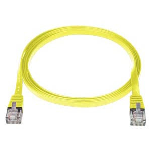 NTI cat5e-sf-14-yellow CAT5e Super Flat Stranded Unshielded Cable, Yellow, 14 feet