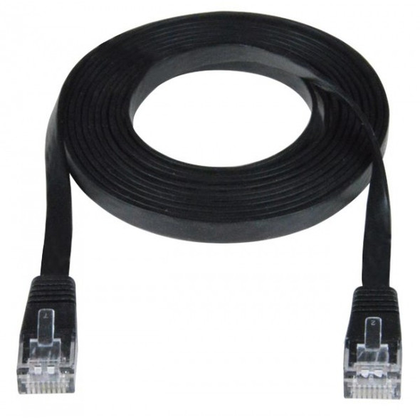 NTI cat6-sfv2-7-black CAT6 Super Flat 32 AWG Patch Cords