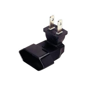 NTI pwr-115pcee716-d NEMA 1-15P Male to Europlug CEE 7/16 Female Power Plug Adapter, Down Angled