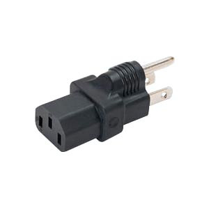 NTI pwr-515pc13 NEMA 5-15P Male to IEC 320 C5 Female Power Plug Adapter