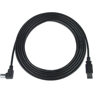 NTI usb2-ab-sda-2m-k USB 2.0 Straight Type A to Down Angle Type B Cable, Male to Male, 2 meters