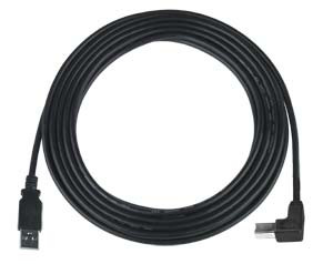 NTI usb2-ab-sla-2m-k USB 2.0 Straight Type A to Left Angle Type B Cable, Male to Male, 2 meters