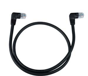 NTI cat5e-ra-6-black CAT5e Right Angle Cable, Black, 6 feet