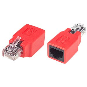 NTI cat5-co-mf CAT5/5e/6 Crossover Adapter, Red