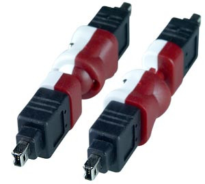 NTI 1394-4pm4pm-f 1394 FireWire 4 Pin Male to 4 Pin Male Flexible Gender Changer