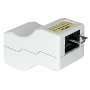 NTI rj45-6-ffl-white CAT6 RJ45 Inline Coupler with Lock
