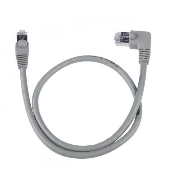 NTI cat5e-lasv2-2-gray-shld CAT5e Left Angle to Straight Shielded Patch Cords