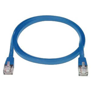 NTI cat5e-sf-2-blue CAT5e Super Flat Stranded Unshielded Cable, Blue, 2 feet