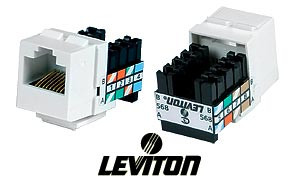 NTI jck-3-v-white-l Leviton CAT3 Vertical Keystone Jack
