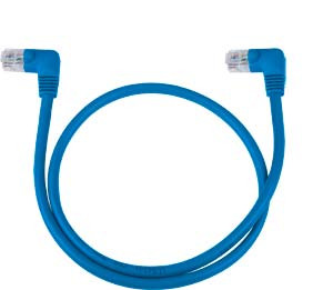NTI cat5e-la-6-blue CAT5e Left Angle Cable, Blue, 6 feet