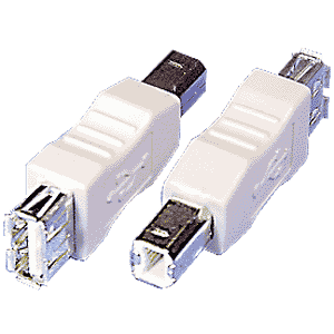 NTI usbaf-usbbm USB 2.0 Type A Female to Type B Male Gender Changer