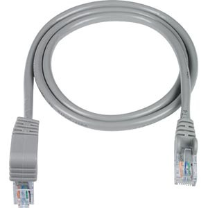 NTI cat5e-das-6-gray CAT5e Down Angle to Straight Cable, Gray, 6 feet