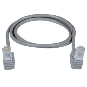 NTI cat5e-ua-7-black CAT5E Up Angle to Up Angle Patch Cords, 7ft, black